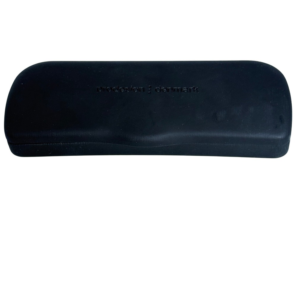 Prodesign Denmark Eyewear Architects Black Hard Clamshell Glasses Case
